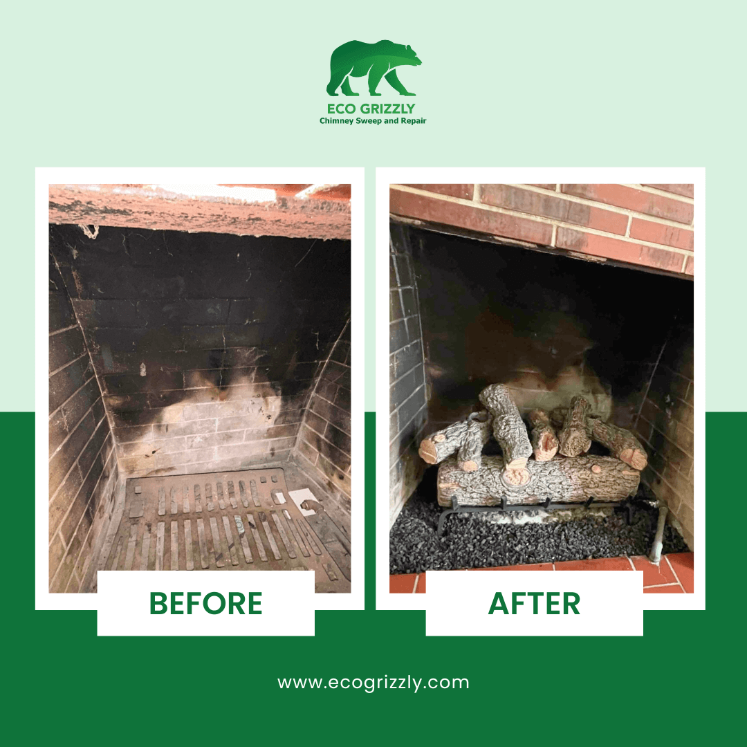 After Fireplace Cleaning